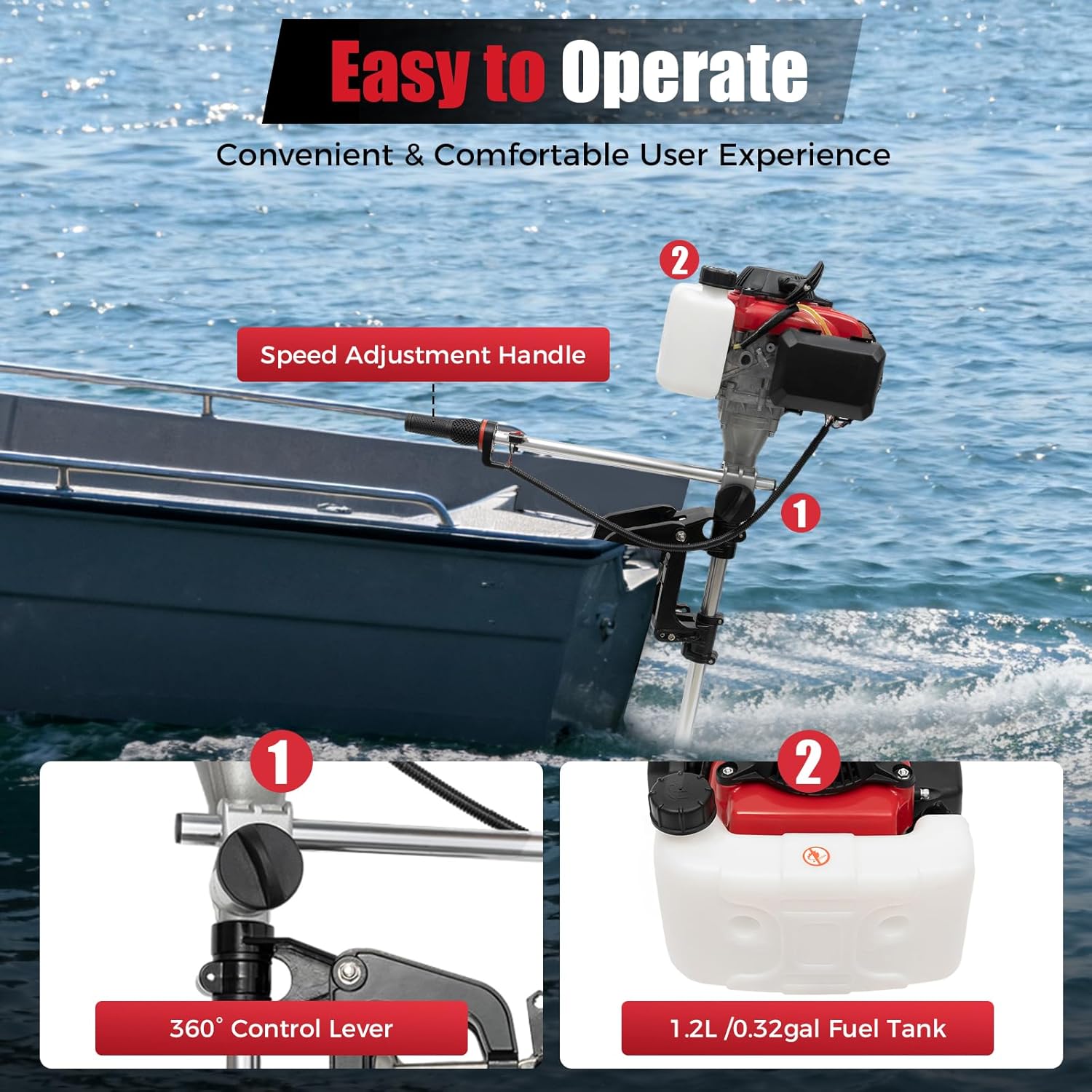 Fishing Boat Outboard Motor - محرك خارجي بقوة 4 أحصان، محرك