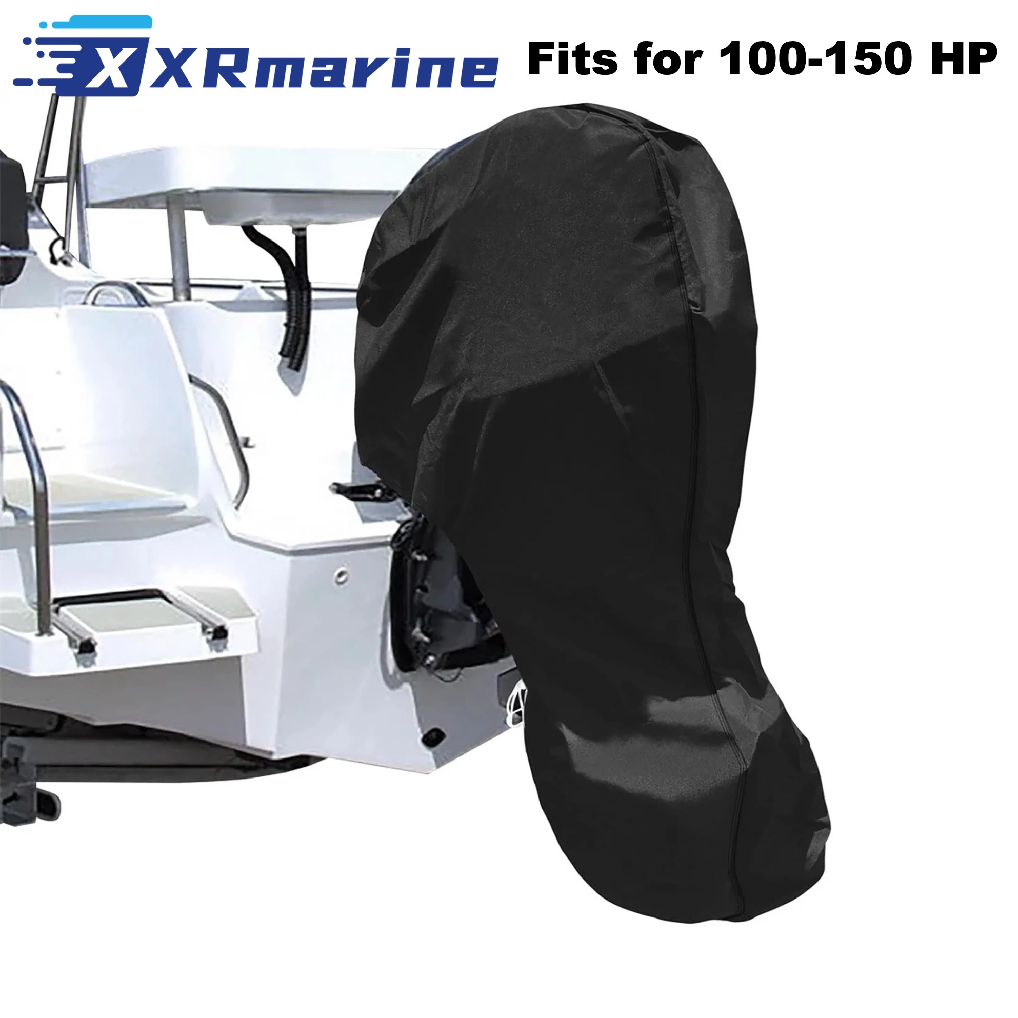 غطاء محرك خارجي أسود عالمي قاب - مراجعة Fishing Boat Cover وسعره